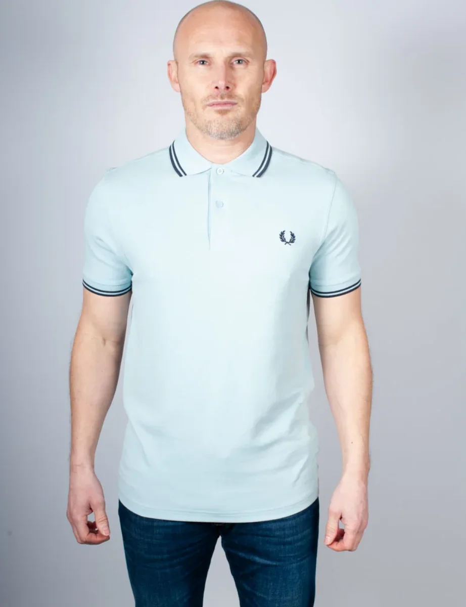 Fred Perry Twin Tipped Polo Shirt | Ball Boy Blue / Dark Airforce