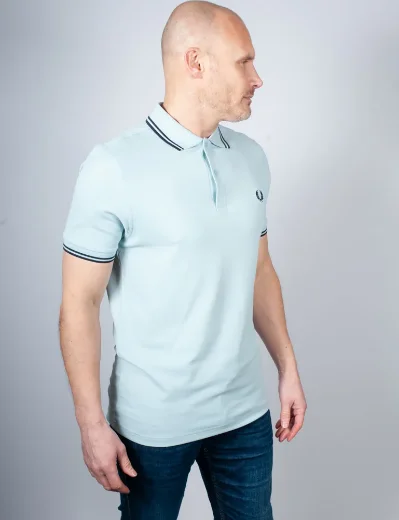 Fred Perry Twin Tipped Polo Shirt | Ball Boy Blue / Dark Airforce