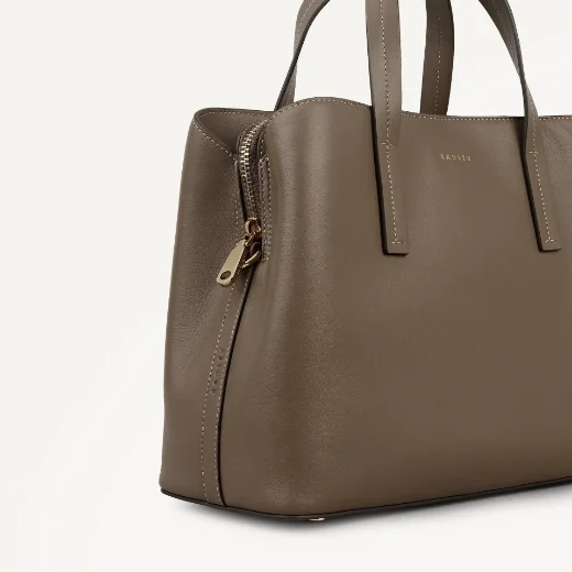 Radley Dukes Place Medium Zip-Top Grab Bag | Coffee