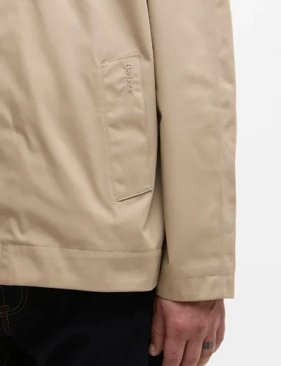 Barbour Short Rokig Waterproof Jacket | Dark Brindle