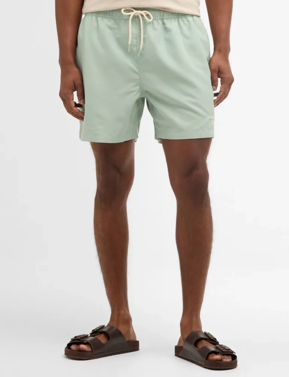 Barbour Staple Logo Swim Shorts | Grey Light