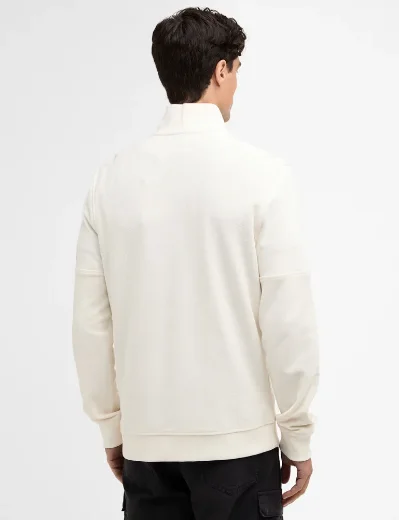 Barbour International Kaspian Half Zip Sweat | Whisper White