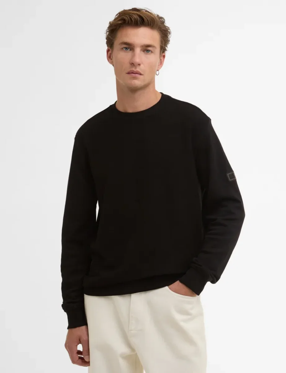 Barbour International Kaspain Crew Sweat | Black