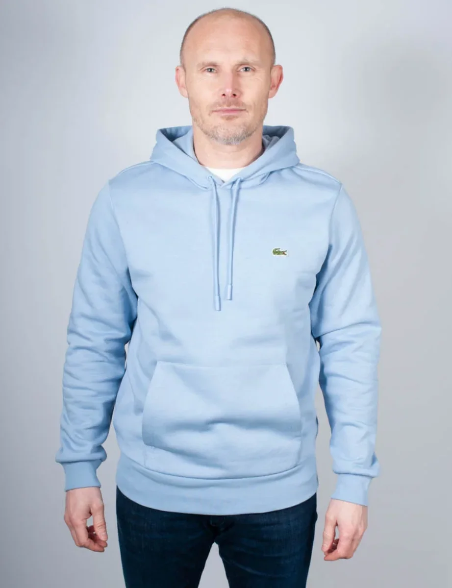 Lacoste Men's Fleece Hoodie | Light Blue