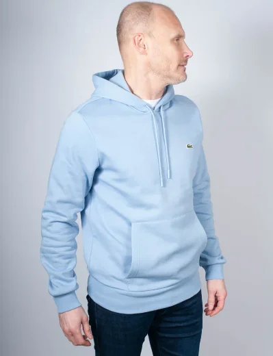 Lacoste Men's Fleece Hoodie | Light Blue