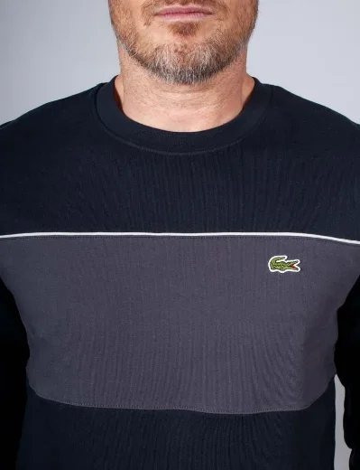Lacoste Classic Fit Colour-Block Sweater | Black