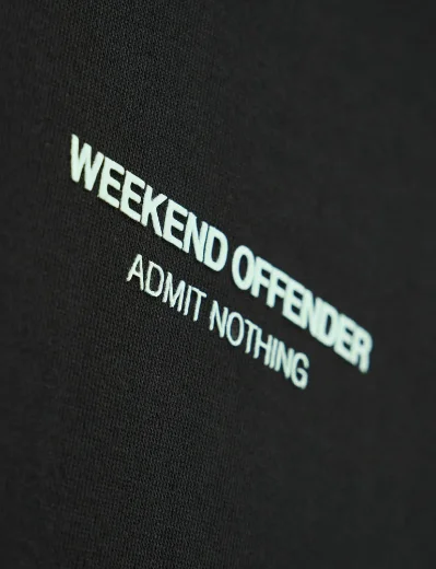 Weekend Offender Cobain Woan Hoodie | Black/Amazonite Green