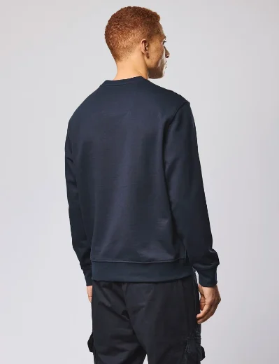 Picture of Weekend Offender Beida Check Panel Sweat | Navy