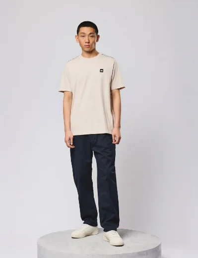 Picture of Weekend Offender Medea Check T-shirt | Cement