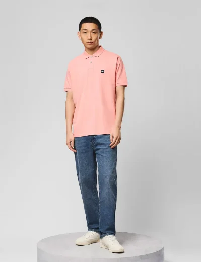 Picture of Weekend Offender Heathcote Badge Polo | Coral