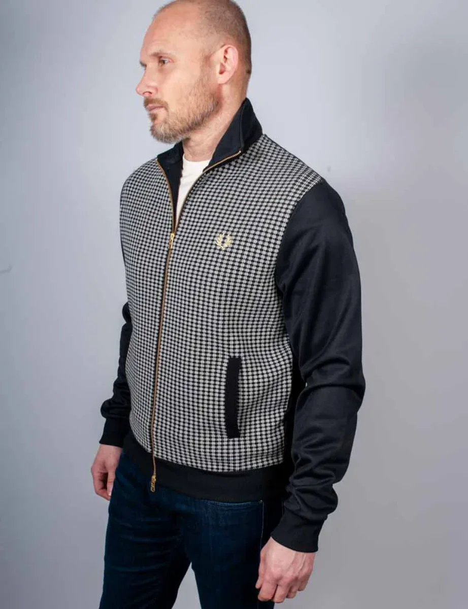 Fred Perry Knitted Front Track Jacket | Black