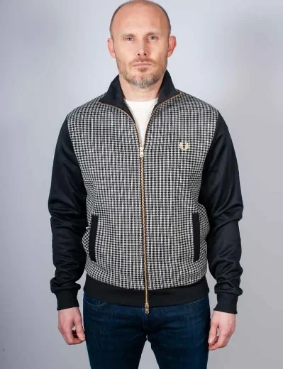 Fred Perry Knitted Front Track Jacket | Black