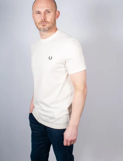 Fred Perry Ringer T-shirt | Ecru