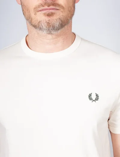 Fred Perry Ringer T-shirt | Ecru