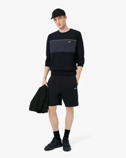 Lacoste Colour Block Fleece Shorts | Black