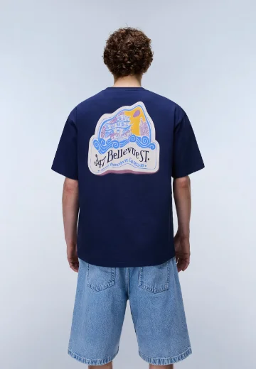 Picture of Napapijri Fluorite Short Sleeve T-shirt | Blue