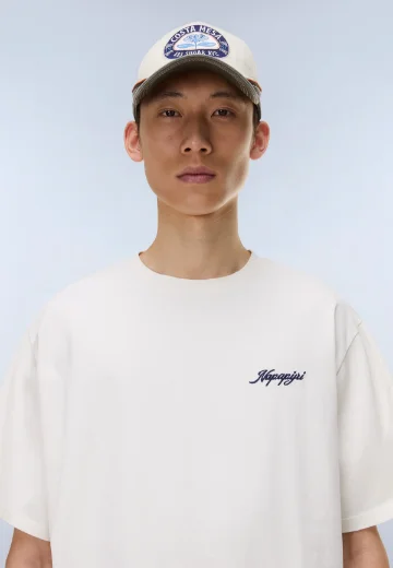 Picture of Napapijri Fluorite Short Sleeve T-shirt | White Whisper