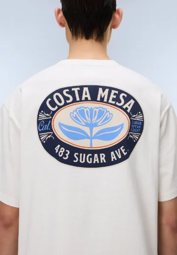 Picture of Napapijri Fluorite Short Sleeve T-shirt | White Whisper