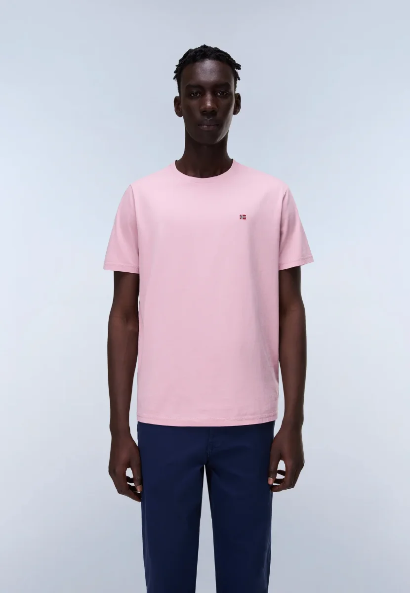 Picture of Napapijri Salis Short Sleeve T-Shirt | Pink