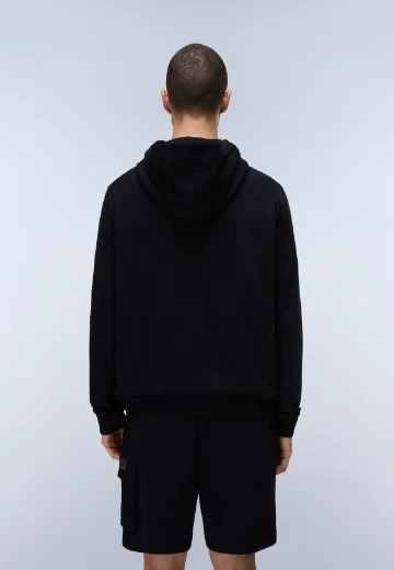 Napapijri Box Logo French Terry Hoodie | Black
