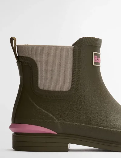 Barbour Womens Abbeyfield Packable Wellington | Olive