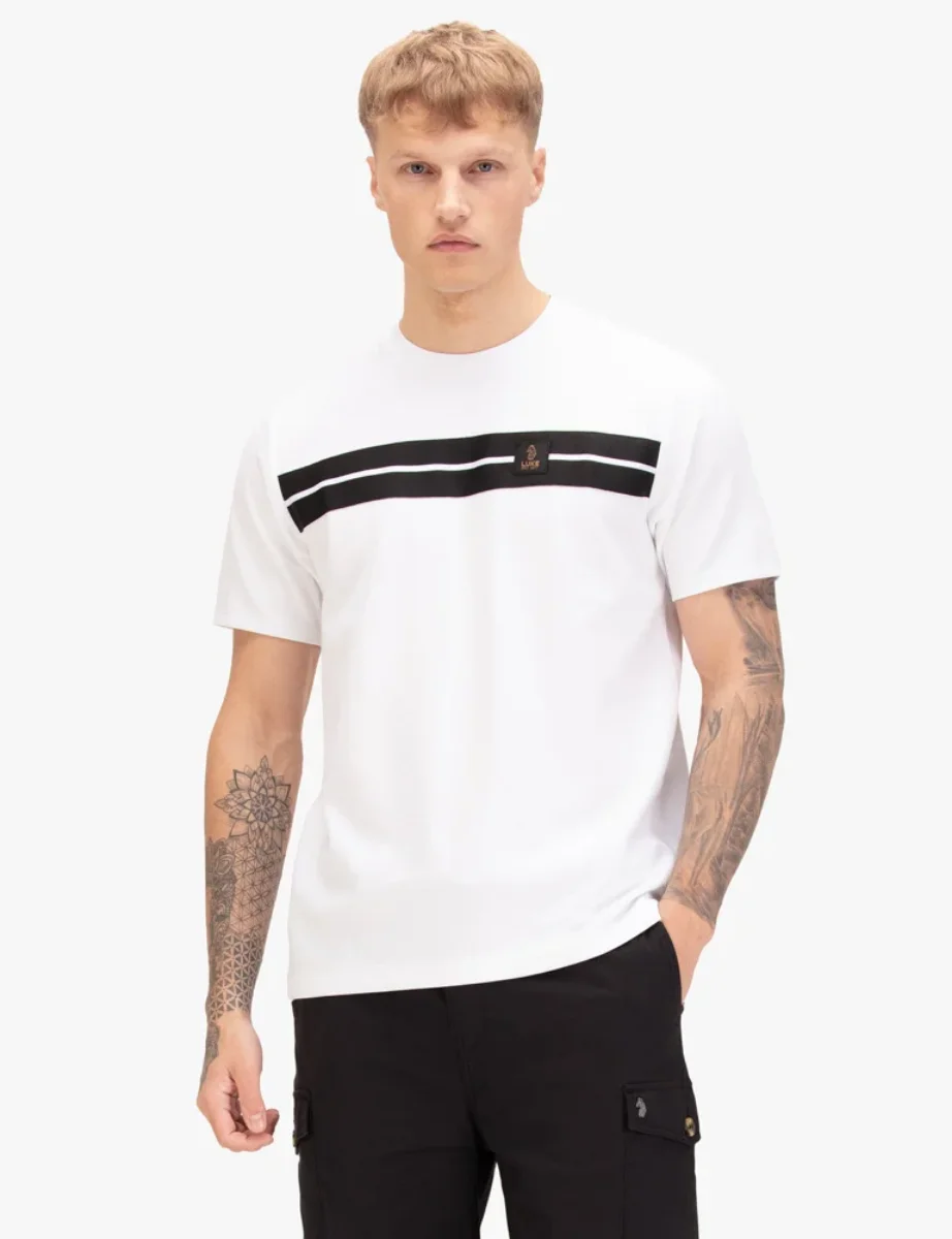 Picture of Luke 1977 Hopkins 1000 T-Shirt | White Black Tape