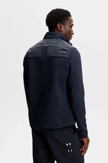 J.Lindeberg Heyden Quilt Hybrid Vest | JL Navy