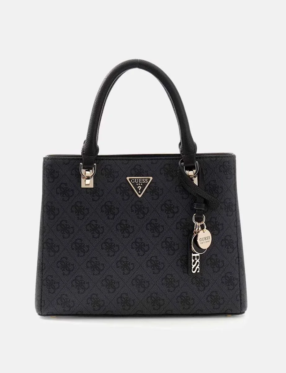 Guess Women's Noelle 4G Logo Small Handbag | Coal