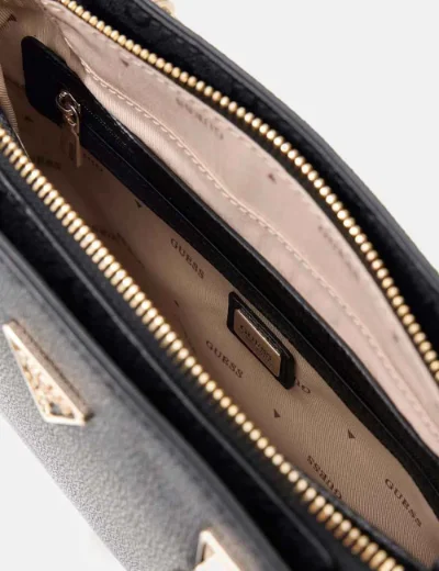 Guess Women's Noelle 4G Logo Small Handbag | Coal