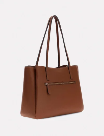 Guess Isola Logo Tote Bag / Brown