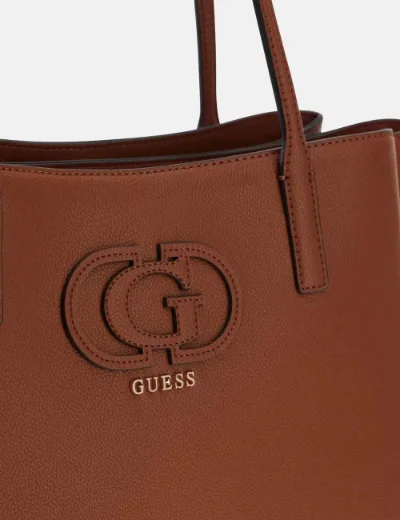 Guess Isola Logo Tote Bag / Brown