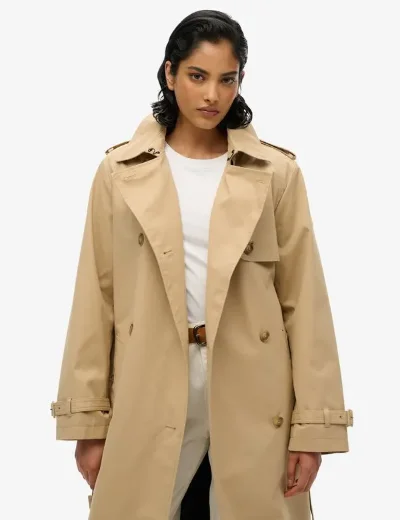 Superdry Classic Trench Jacket | Shaker Beige