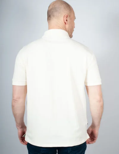 Aquascutum Strech Piquet Insert Polo | Cream