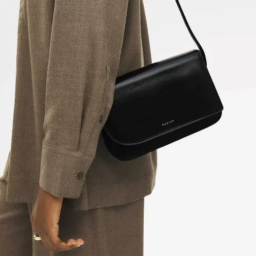 Picture of Radley Pocket Street Flapover Cross Body Bag | Black