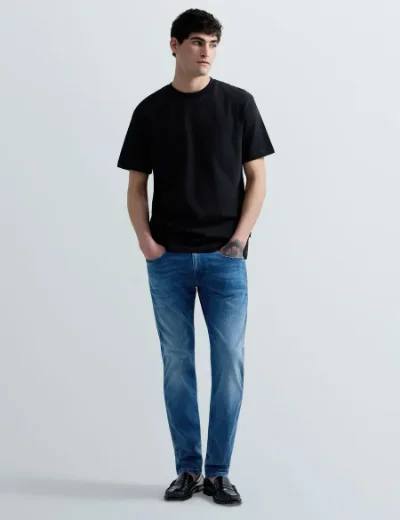 Replay HYPERFLEX MATRIX Anbass Slim-Fit Jeans / Mid Blue