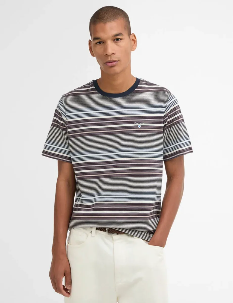 Barbour Steelrigg Stripe T-Shirt | Navy