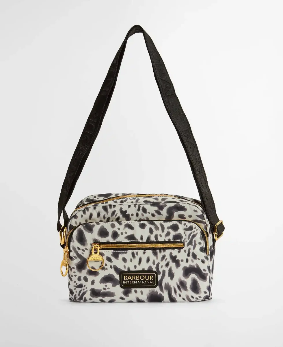 Barbour International Women's Boulevard Crossbody Bag | Bio Ink Leopard Print