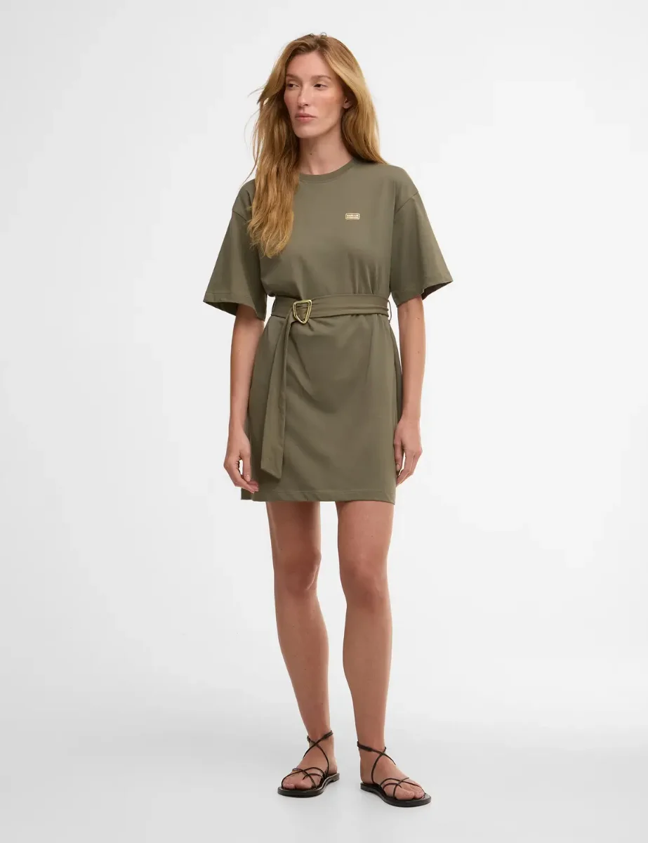 Picture of Barbour Intl Women's Uma Mini Dress | Dusky Khaki