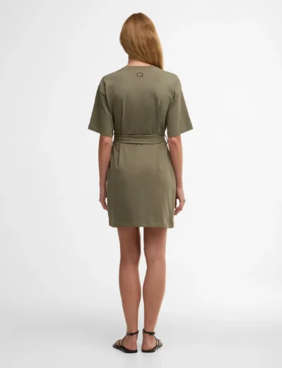 Picture of Barbour Intl Women's Uma Mini Dress | Dusky Khaki