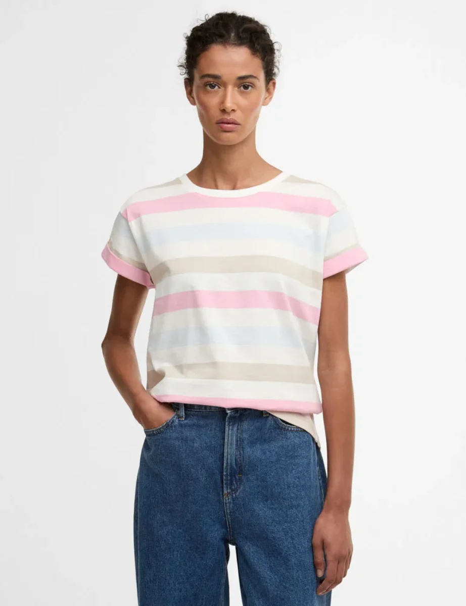 Barbour Womens Lyndale Stripe Top | Blue Multi