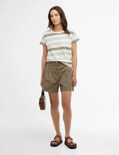 Barbour Women's Lyndale Stripe Top | Spearmint Multi