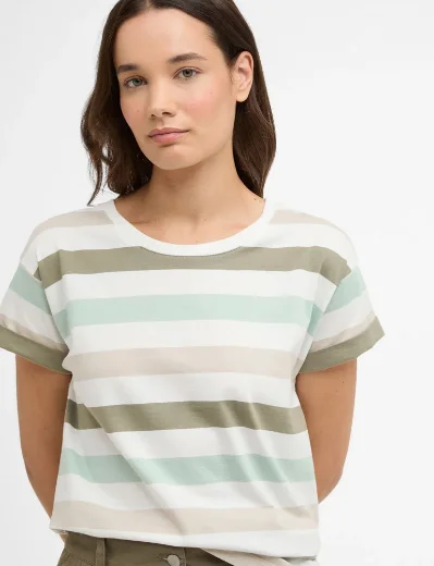 Barbour Women's Lyndale Stripe Top | Spearmint Multi