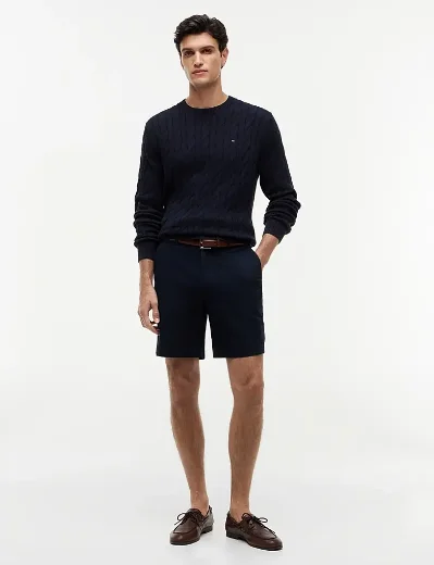 Tommy Hilfiger Dover Twill Chino 8 Inseam Shorts | Navy