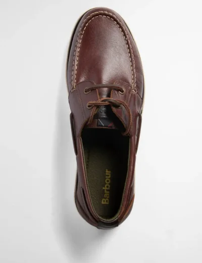 Picture of Barbour Men's Rothley Boat Shoe | Dark Brown