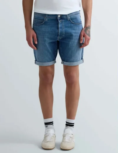 Replay RBJ.981 Tapered Fit Denim Shorts | Medium Blue