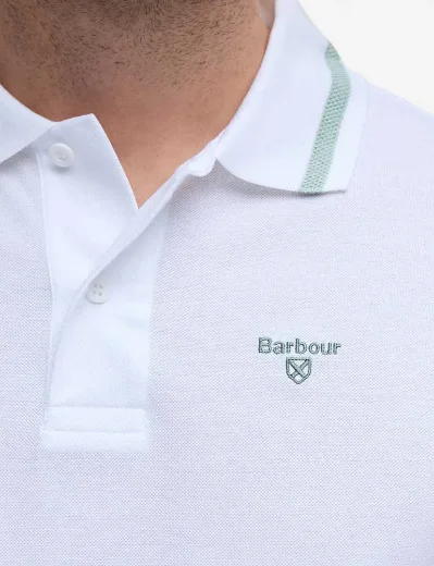 Barbour Ferrybridge Lightweight Polo | White