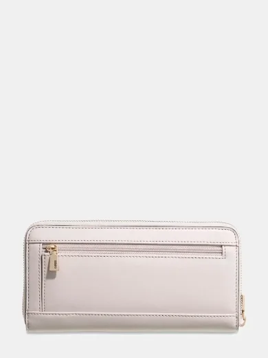 Guess Janie Large Zip Around Purse | Stone