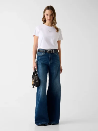 Guess Rhinestone T-Shirt | White