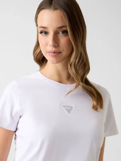 Guess Rhinestone T-Shirt | White
