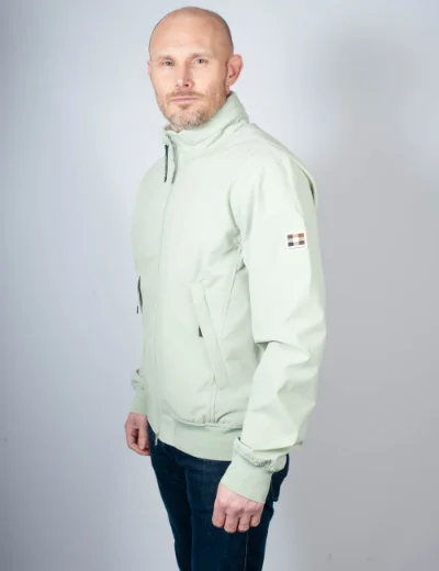 Aquascutum Softshell Mock Neck Jacket | Sage Green